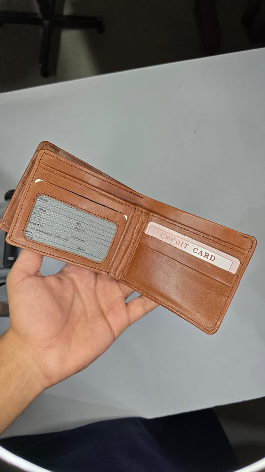 Light Brown Classic Bifold Wallet for Men | Premium Leather Style