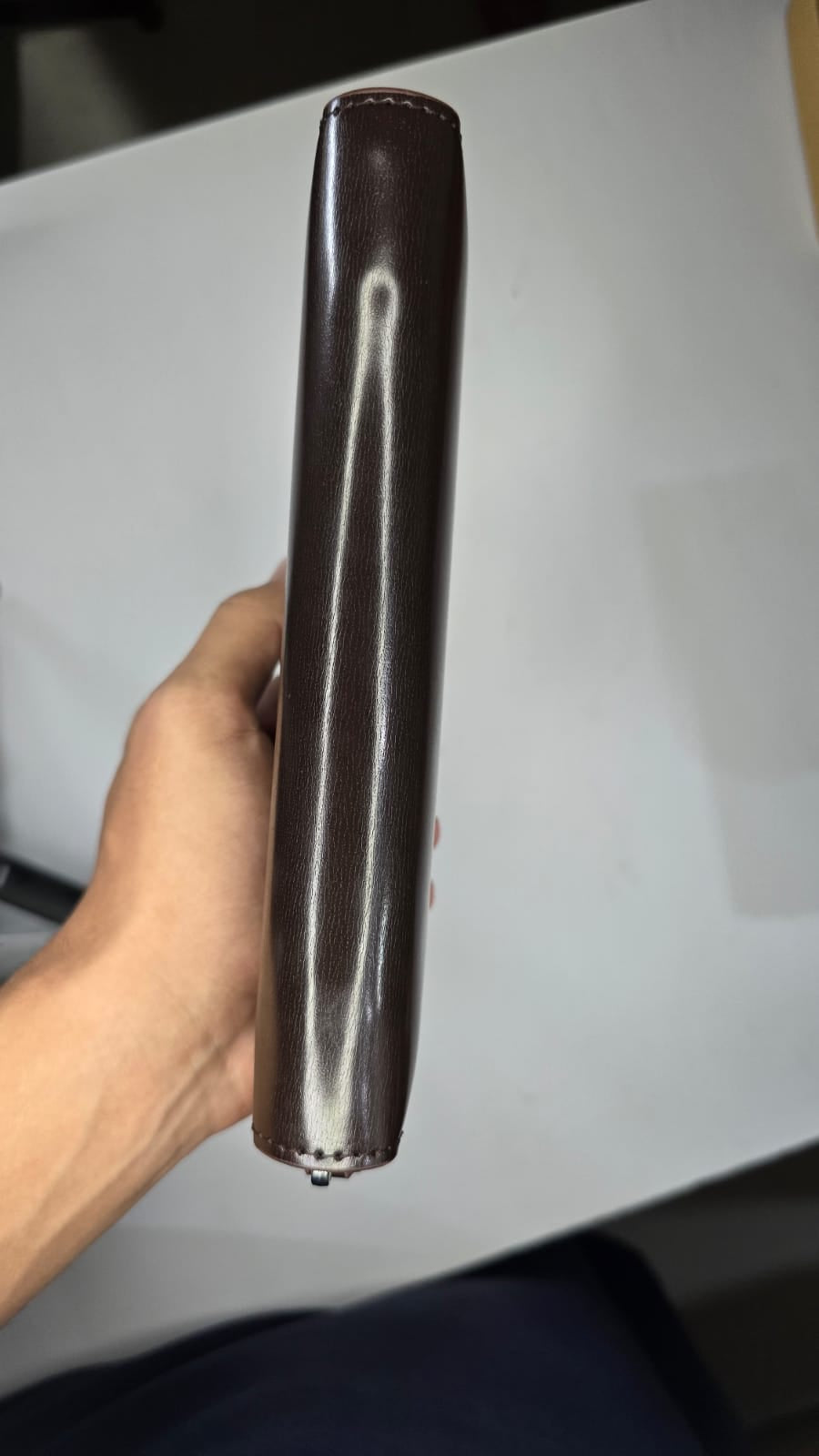 Premium Dark Brown Zip Around Long Wallet