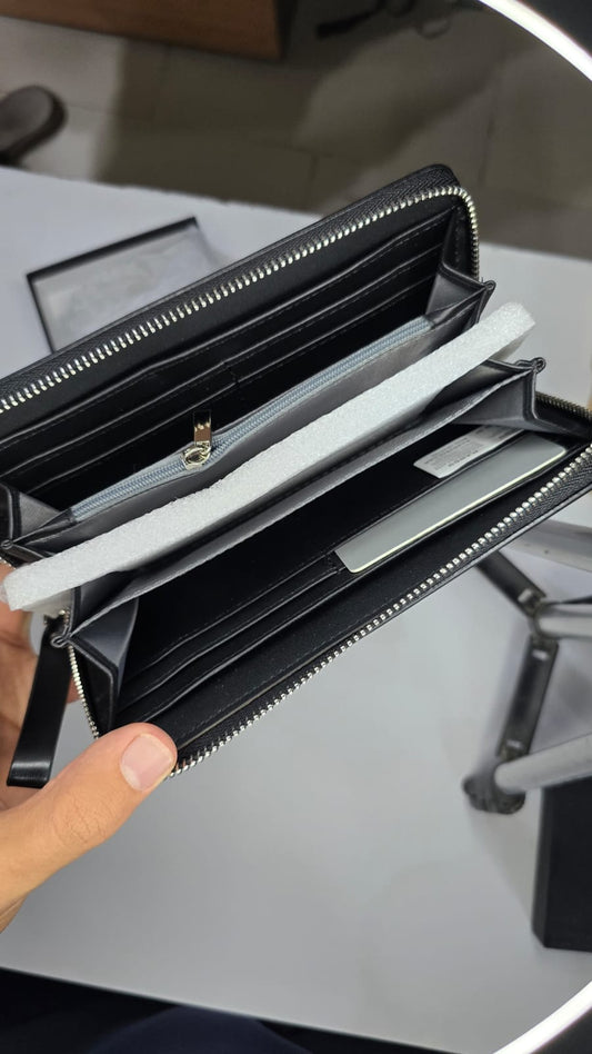 Men's Premium Black Long Wallet