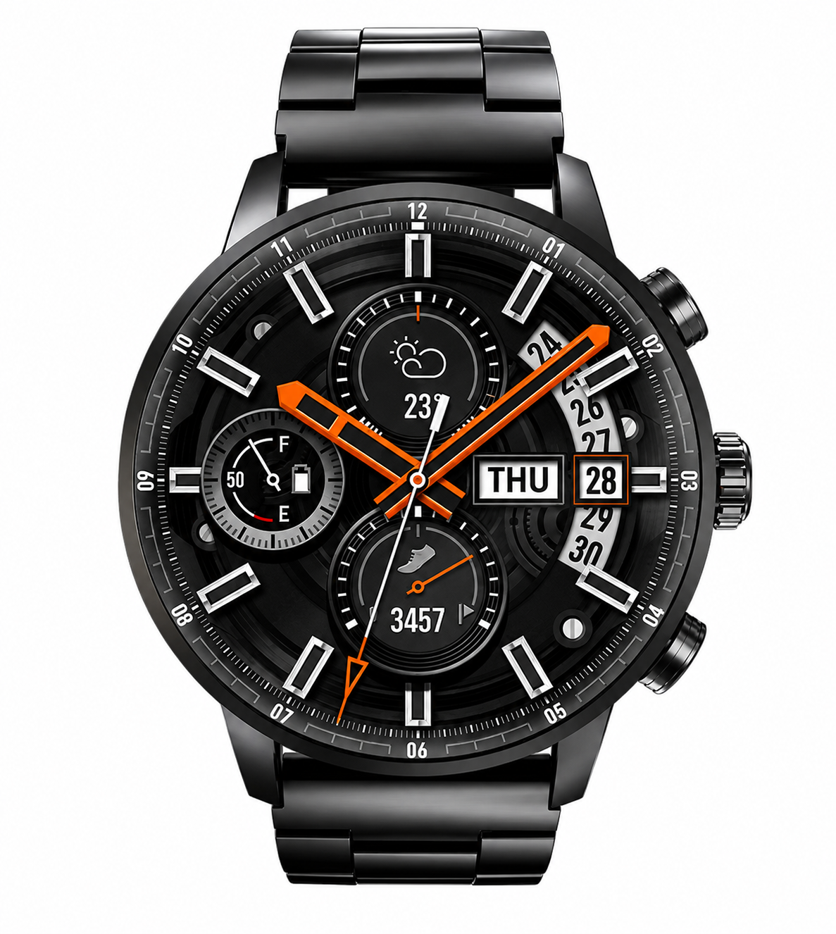 L-108 Royal | Smart Watch Dual Straps | 1.46" Amoled Display