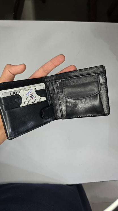 Black Classic Bifold Wallet for Men | Premium Leather Style