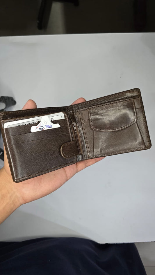 Dark Brown Classic Bifold Wallet for Men | Premium Leather Style