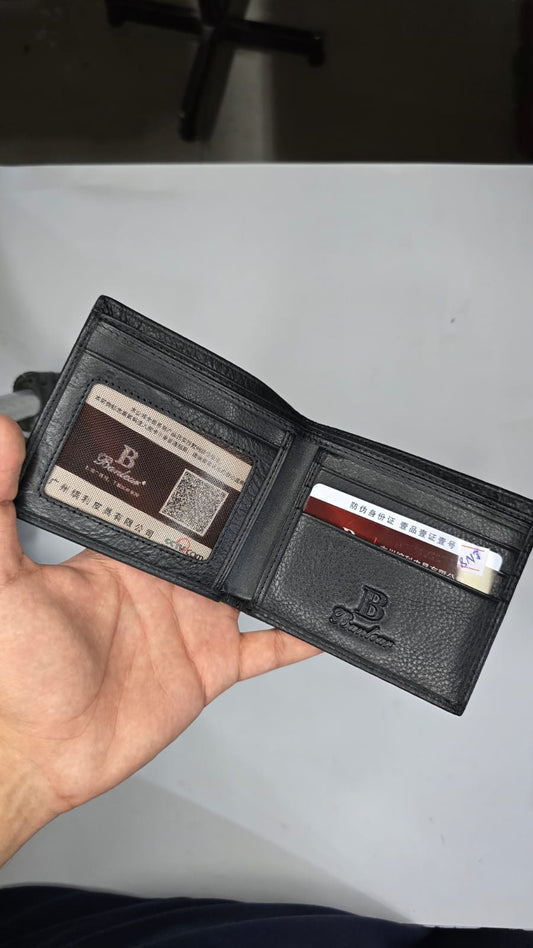 Black Classic Bifold Wallet for Men | Premium Leather Style
