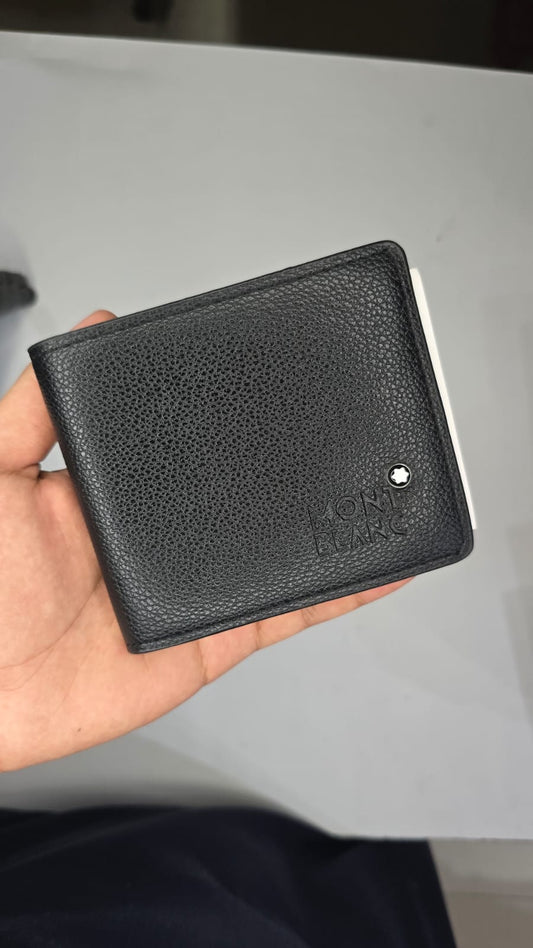 Black Premium Bifold Wallet for Men | Textured Leather Style