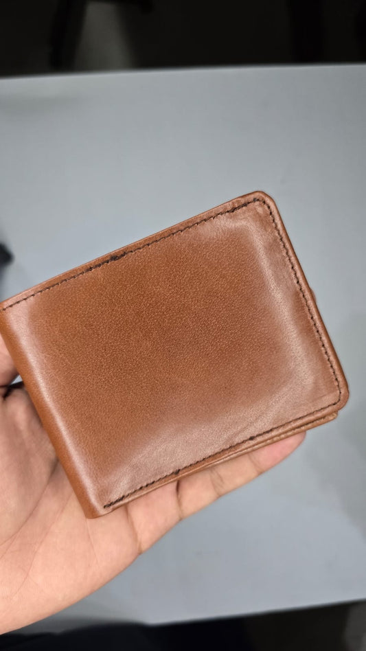 Light Brown Classic Bifold Wallet for Men | Premium Leather Style