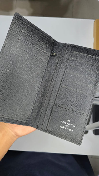 Men's Monogram Long Wallet – Black | Premium Leather Style