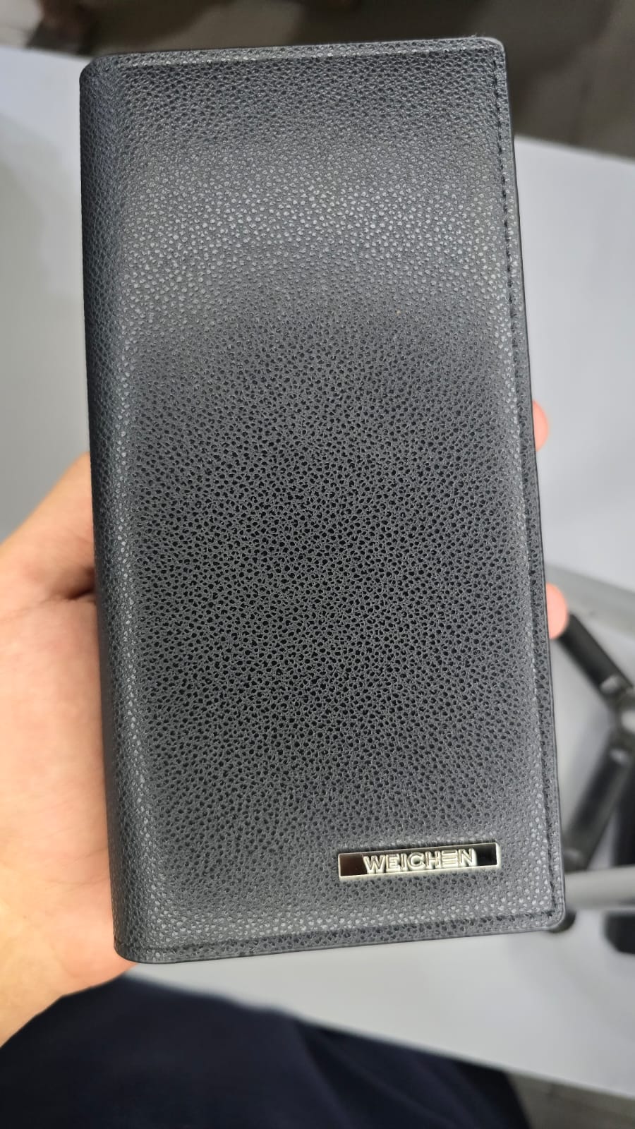 Men's Long Wallet – Black | Premium Leather Style