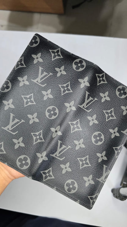 Men's Monogram Long Wallet – Black | Premium Leather Style