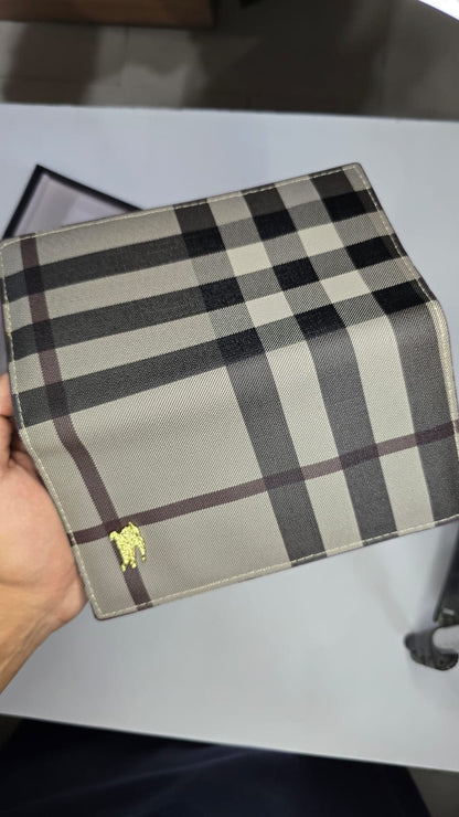 Men's Premium Checkered Long Wallet