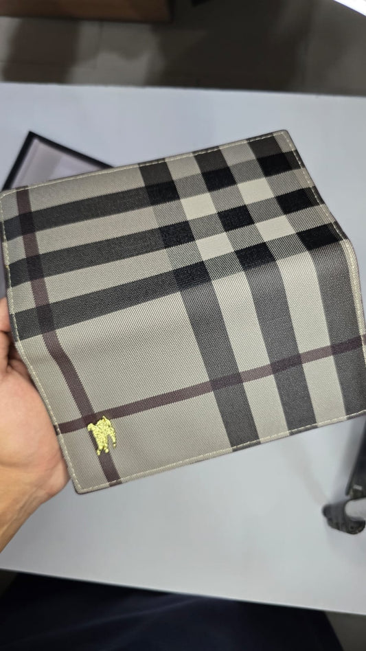 Men's Premium Checkered Long Wallet
