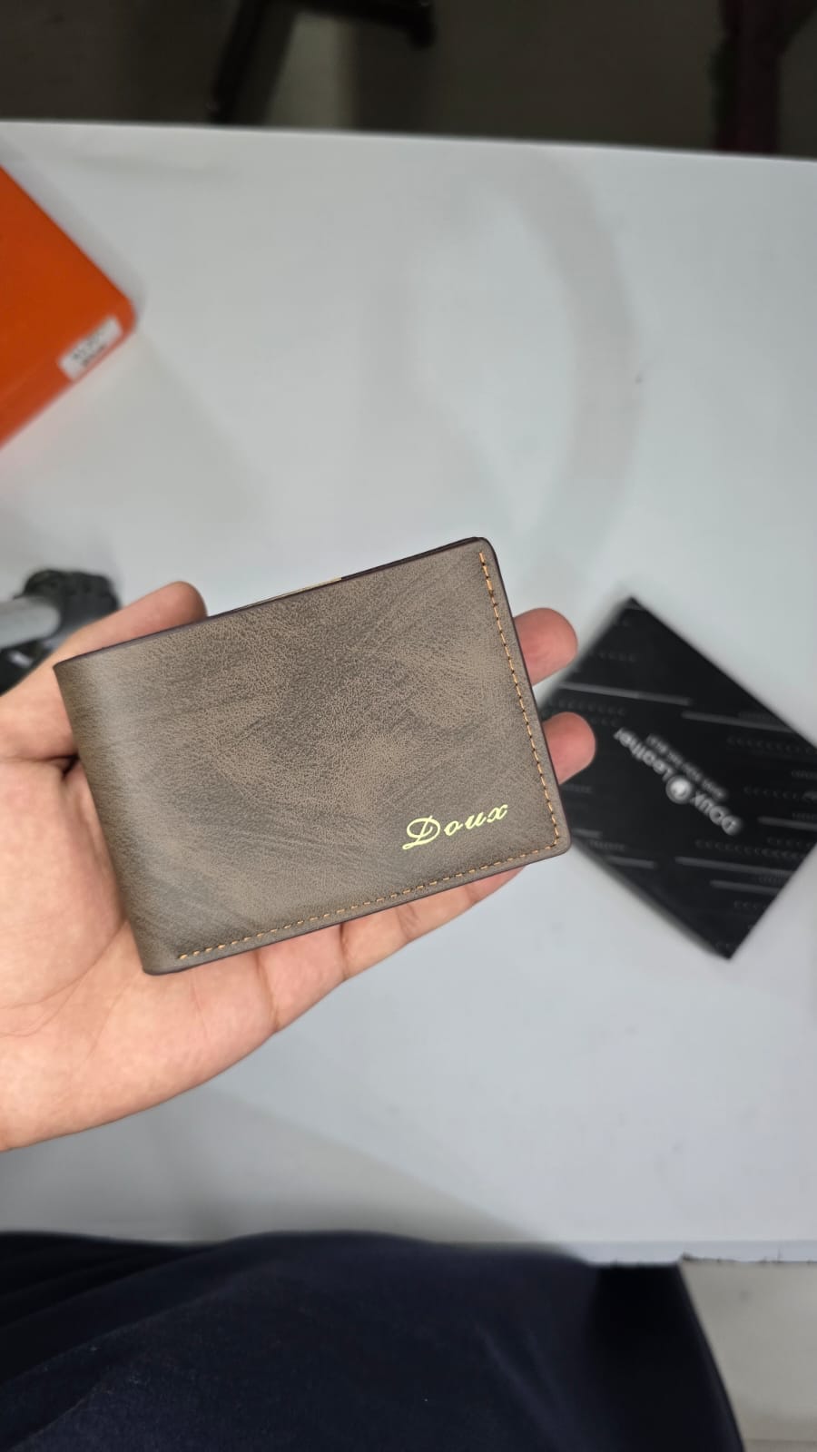 Doux Brown Bi-Fold Leather Wallet for Men | Premium Slim Wallet
