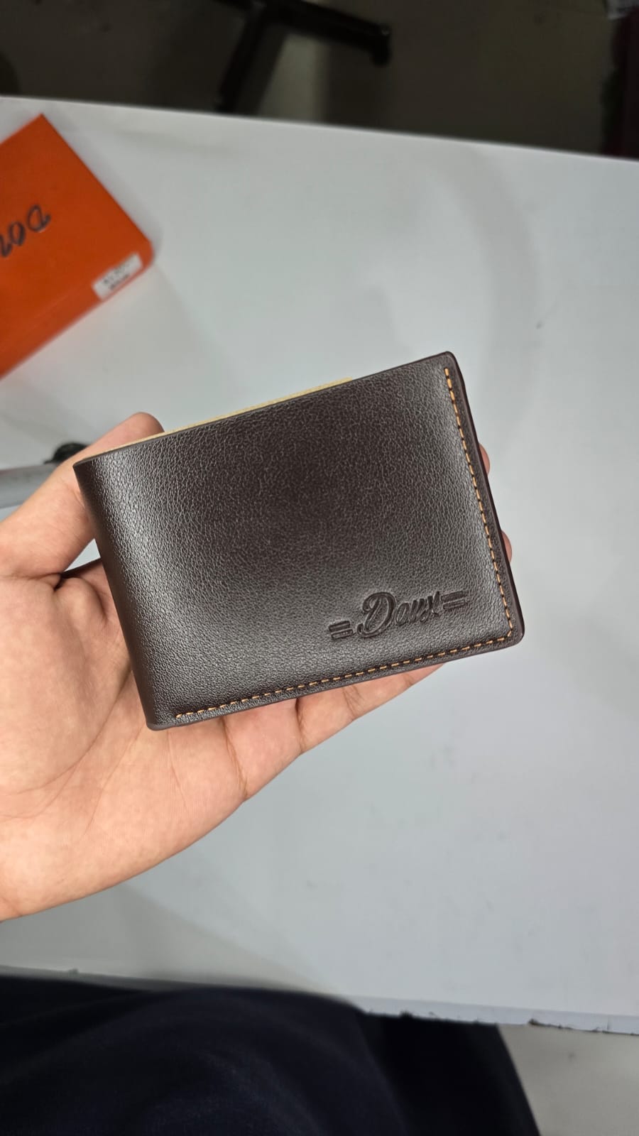 Doux Dark Brown Bi-Fold Leather Wallet for Men | Classic Slim Wallet