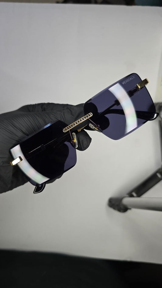 Versace Square Rimless Sunglasses – Black Gradient | Premium Copy